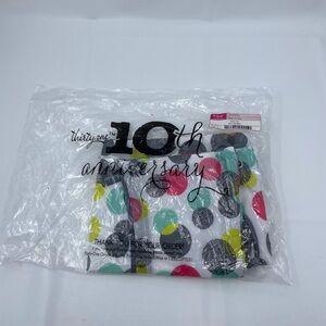 Thirty-One 10th Anniversary Cinch Sac Retired Punch Bowl Pattern New Backpack